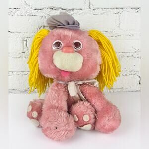 Vintage MTY International Pink Puppy Plush 11” Taiwan